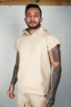 Load image into Gallery viewer, TERRA Capped Sleeve Hoodie – Sand