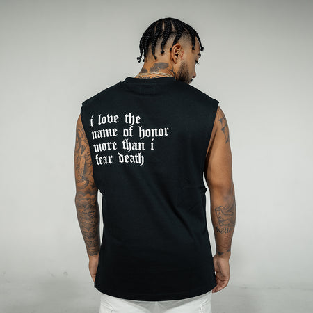 HONOR RELAXED FIT TANK – BLACK