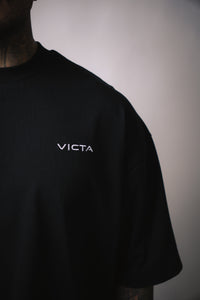 Canvas Crop Boxy Tee – Black