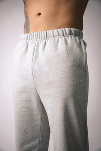 Canvas Straight Leg Sweatpants – Heather Gray