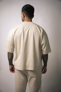 Canvas Crop Boxy Tee – Chai