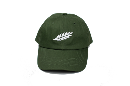 Wreath Logo Dad Hat – Army Green
