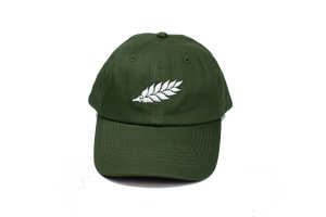 Wreath Logo Dad Hat – Army Green
