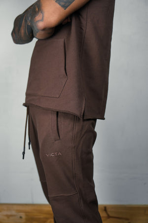 TERRA CAP SLEEVE HOODIE – BARK