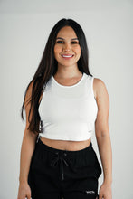 Load image into Gallery viewer, VICTA Performance Sleeveless Crop – White