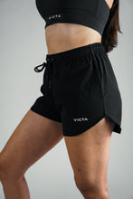 Load image into Gallery viewer, VICTA Women&#39;s Performance Training Shorts – Black