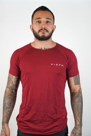 ESSENTIAL BAMBOO RAGLAN – MAROON