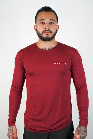 ESSENTIAL BAMBOO LONG SLEEVE – MAROON