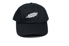 Load image into Gallery viewer, Wreath Logo Dad Hat – Black