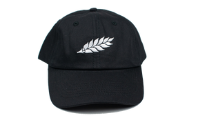 Wreath Logo Dad Hat – Black