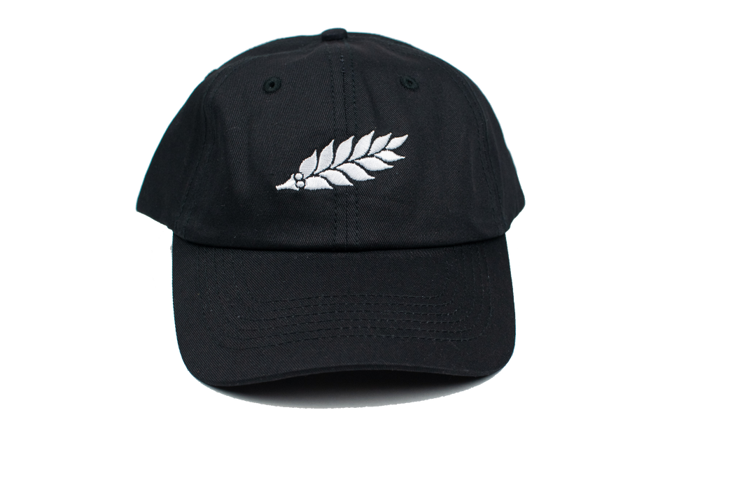 Wreath Logo Dad Hat – Black